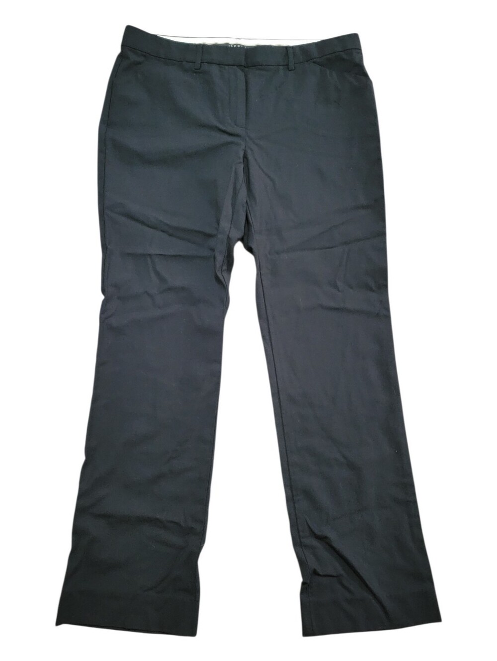 Theory Black Wool Blend Pants Holz Fit Trouser Straight Leg Classic Career 10